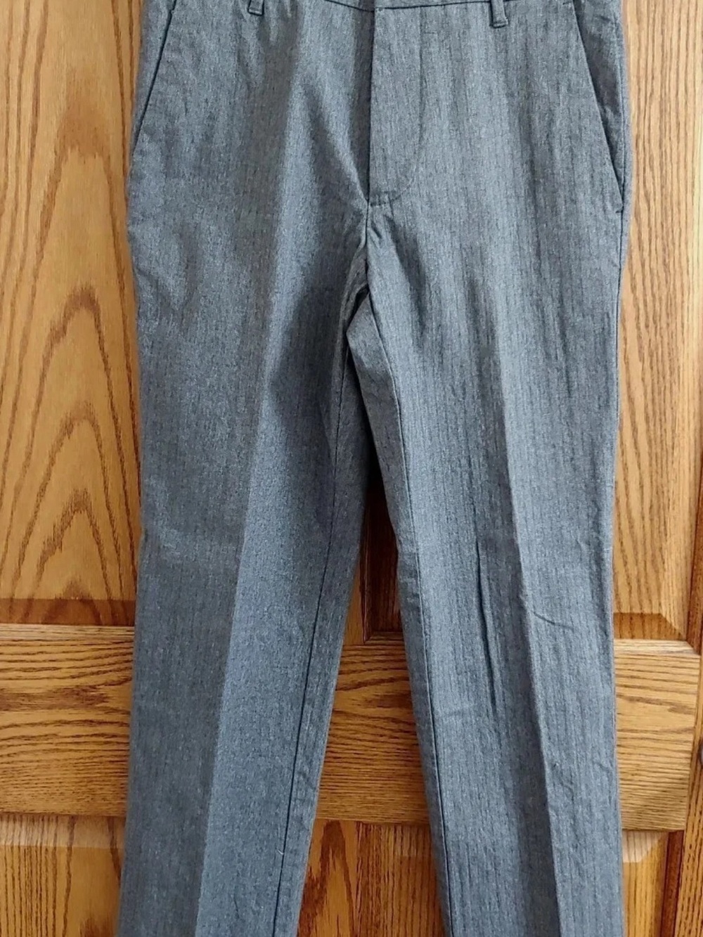 jf j.ferrar Men's Gray Dress Pants - Slim Straight
